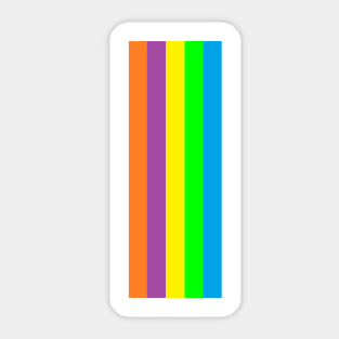 Wonderful Colorful Lines Sticker